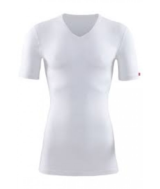 1263 Erkek Termal V-Yaka Kısa Kol T-Shirt 2.Seviye Beyaz | nurkonicgiyim.com