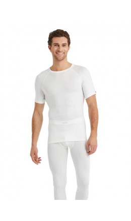 9258 Erkek Termal Kısa Kol T-Shirt 2.Seviye Beyaz | nurkonicgiyim.com