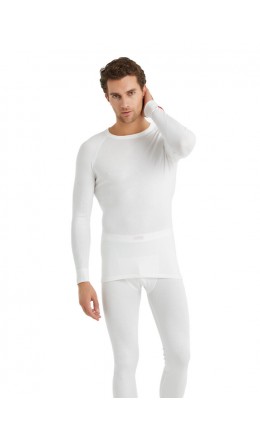9259 Erkek Termal Uzun Kol T-Shirt 2.Seviye Beyaz | nurkonicgiyim.com