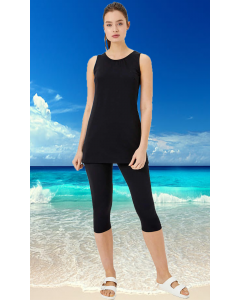 6024 Meliha Askılı Yarı Kapalı Mayo nurkonicgiyim