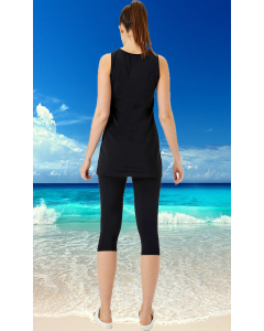 6024 Meliha Askılı Yarı Kapalı Mayo nurkonicgiyim