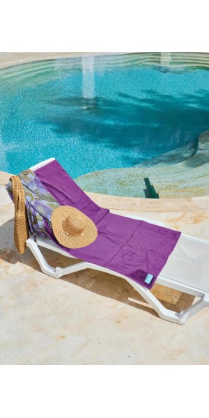 70140 Mor Kadife Plaj Havlusu 140X70 nurkonicgiyim