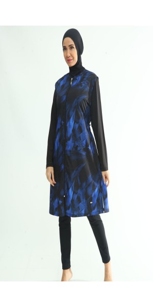 2262 Siyah Tam Kapalı Tesettür Mayo nurkonicgiyim
