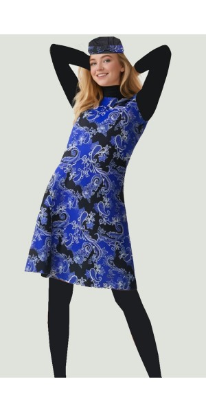 0485 Siyah Likralı Tesettür Mayo Takımı nurkonicgiyim